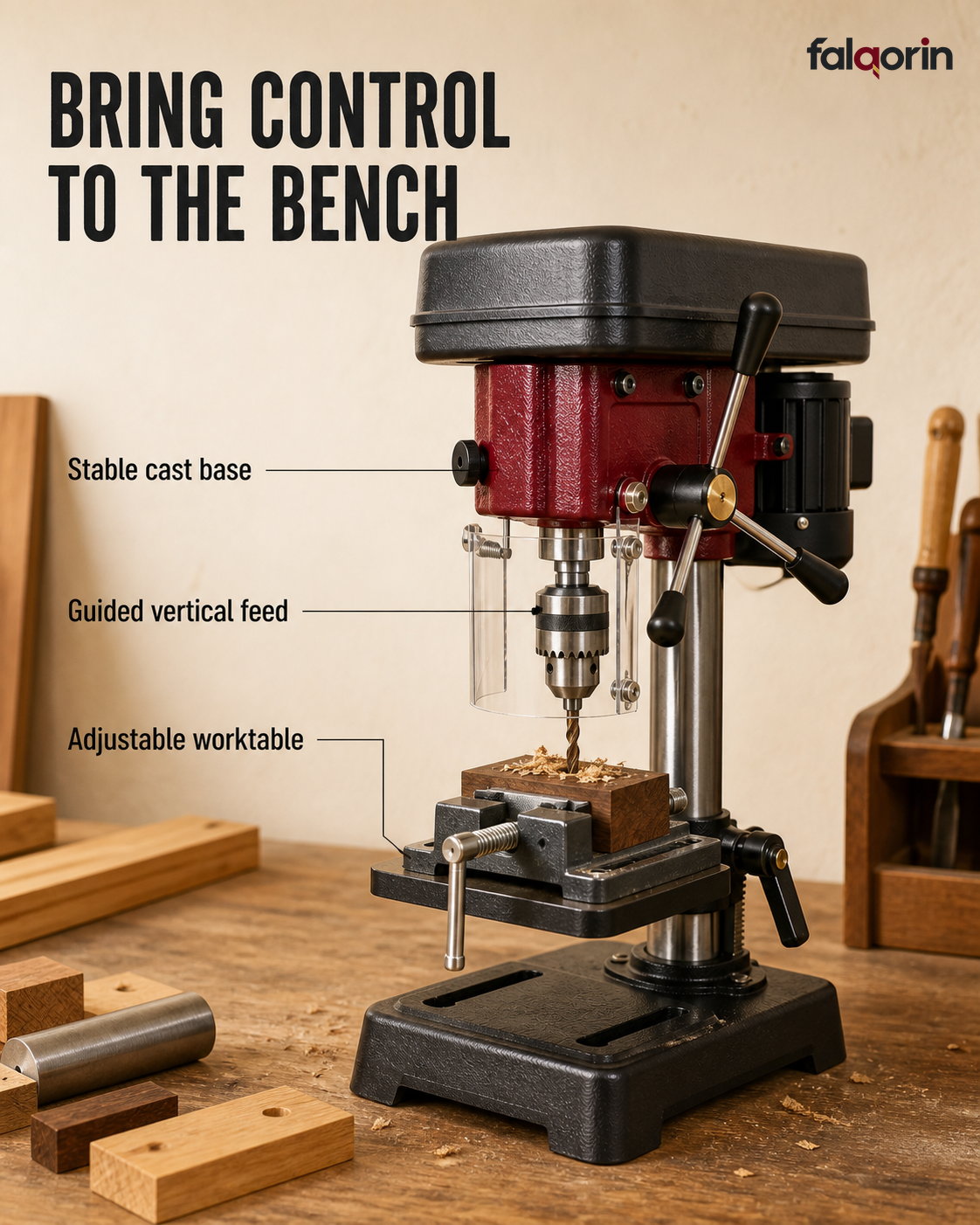 A steadier path from handle to workpiece