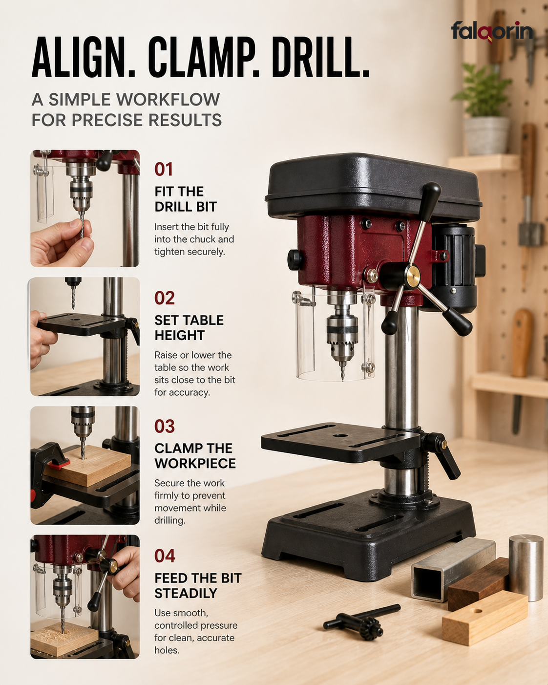 Align. Clamp. Drill.